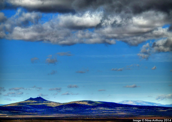 Tres Orejas as seen just above the Taos Horseshoe - copyright Nina Anthony