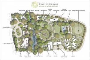 Site Map of New Sunrise Springs Wellness Resort
